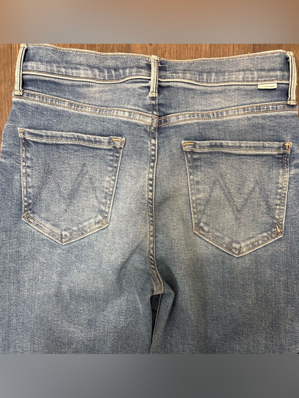 MOTHER The Kick It Jeans Size 29 High Rise Straight Kick Flare Denim - Picture 3 of 7